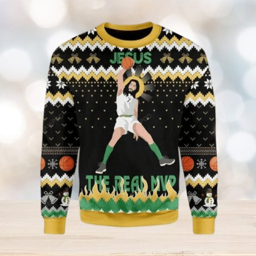 The Real Mvp Jesus Ugly Sweater