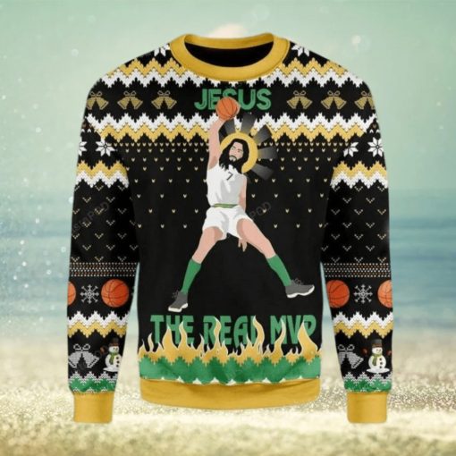 The Real Mvp Jesus Ugly Sweater