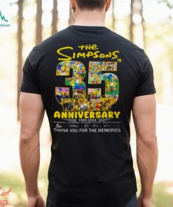 The Simpsons 35th Anniversary 1989 – 2024 Thank You For The Memories T Shirt