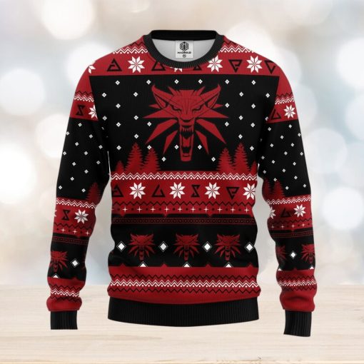 The Witcher Red All Over Print Ugly Christmas Sweater