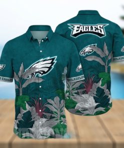 Philadelphia Eagles NFL Floral Tropical Full Printed Classic Hawaiian Shirt  - Limotees