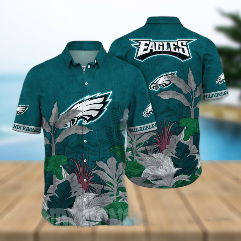 The best selling] Philadelphia Eagles NFL Floral Tropical Full Printed  Classic Hawaiian Shirt