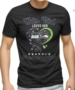 This Girl Loves Her Seattle Seahawks Diamond Heart shirt - Limotees