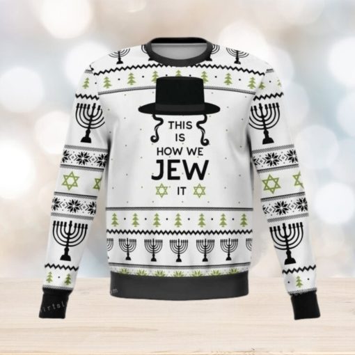 This Is How Jew It Christmas Ugly Sweater Mens