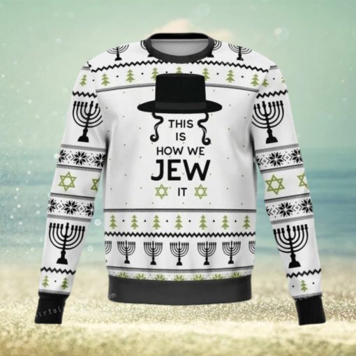 This Is How Jew It Christmas Ugly Sweater Mens