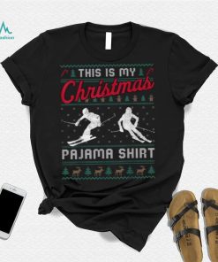 This Is My Christmas Pajama Skiing Ugly Sweater Funny