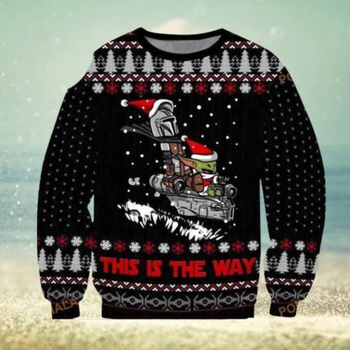 This Is The Way Din Djarin And Grogu Baby Yoda Star Wars Christmas Ugly Sweater