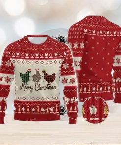 Three Chicken Christmas Ugly Sweater Christmas Party