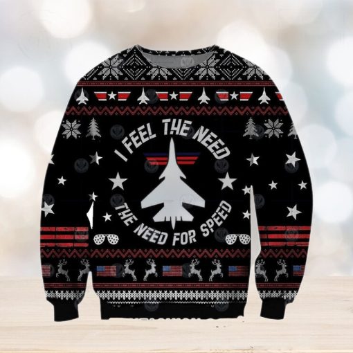 Top Gun I Feel The Need The Need For Speed Ugly Christmas Sweater