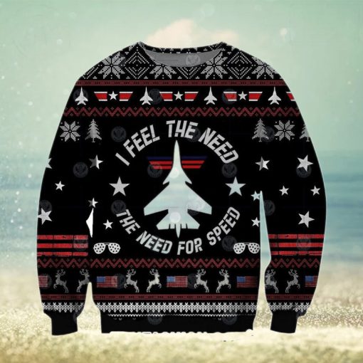 Top Gun I Feel The Need The Need For Speed Ugly Christmas Sweater