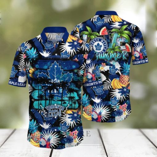 Toronto Maple Leafs NHL Flower Hawaiian Shirt For Men Women Great Gift For Fans