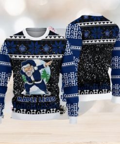 Toronto Maple Leafs Ugly Christmas Santa Claus Xmas Sweater Star Gift Mens Women