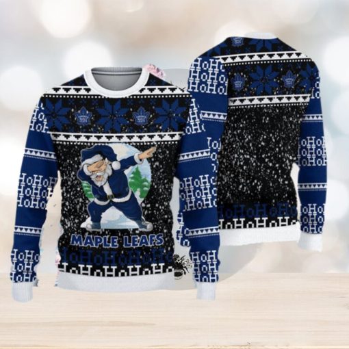 Toronto Maple Leafs Ugly Christmas Santa Claus Xmas Sweater Star Gift Mens Women