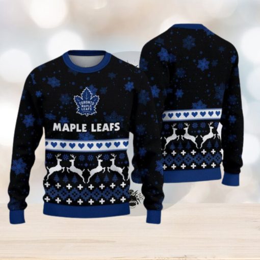 Toronto Maple Leafs Ugly Christmas Sweater Snow Knitted Men And Women Gift For Fans