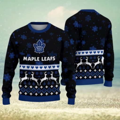 Toronto Maple Leafs Ugly Christmas Sweater Snow Knitted Men And Women Gift For Fans