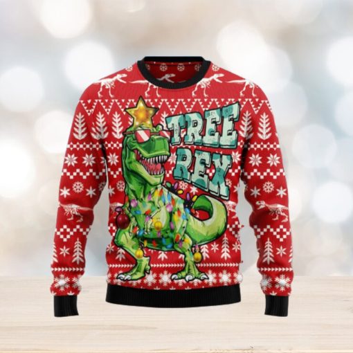 Tree Rex Rex Dinosaur Jurassic ParkUgly Christmas Sweater Unique Gift