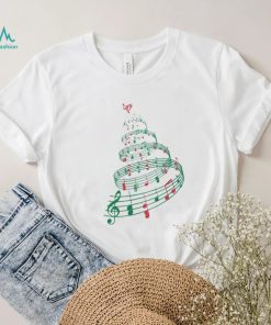 Tree With Music Notes And Heart Christmas shirt