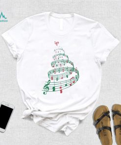 Tree With Music Notes And Heart Christmas shirt