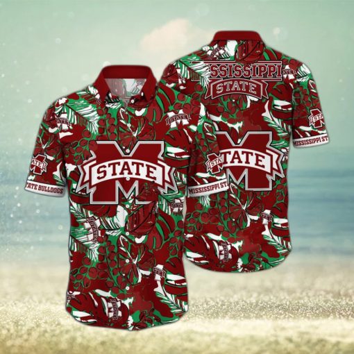 Trending Aloha NCAA Mississippi State Bulldogs Hawaiian Shirt Beach Gift For Friend