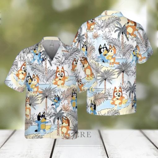 Tropical Aloha Bluey Hawaiian Shirt Gift For Beach Trip