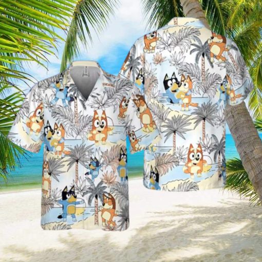 Tropical Aloha Bluey Hawaiian Shirt Gift For Beach Trip