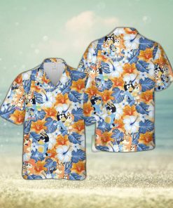 Tropical Aloha Bluey Hawaiian Shirt Summer Holiday Gift