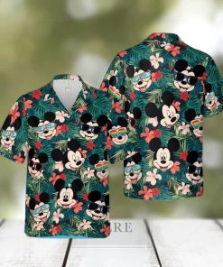 New York Yankees Mickey Mouse Short Sleeve Button Up Tropical Hawaiian Shirt  - Trendy Aloha