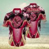 Plus Size Men s Hawaiian Shirts For Beach  Retro Floral Printed Short Sleeve Aloha Shirts  Oversized Casual Loose Tops For Summer