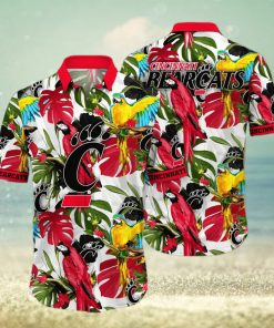 Tropical Aloha NCAA Cincinnati Bearcats Hawaiian Shirt Birds And Palm Leaves