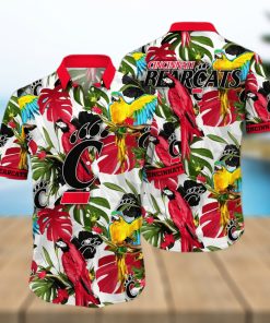 Tropical Aloha NCAA Cincinnati Bearcats Hawaiian Shirt Birds And Palm Leaves