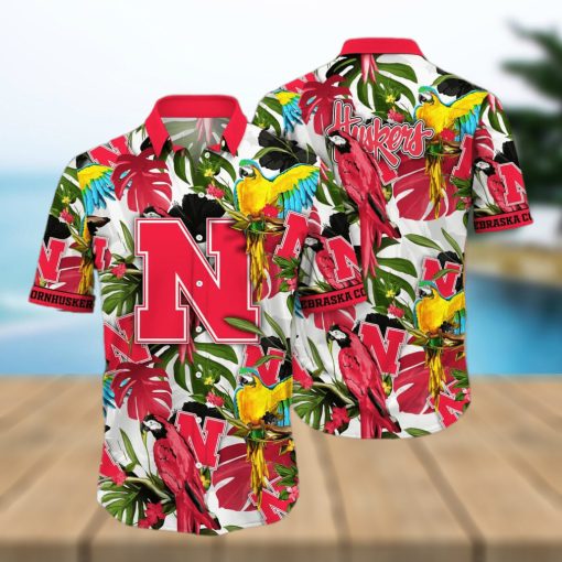 Tropical Aloha NCAA Nebraska Cornhuskers Hawaiian Shirt Summer Vacation Gift