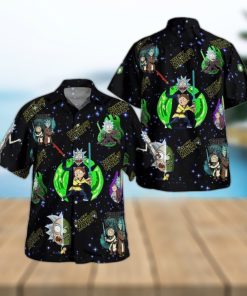 Tropical Aloha Rick And Morty Hawaiian Shirt Gift For Beach Trip