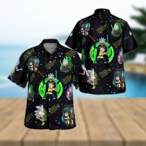 Tropical Aloha Rick And Morty Hawaiian Shirt Gift For Beach Trip