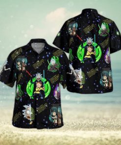 Tropical Aloha Rick And Morty Hawaiian Shirt Gift For Beach Trip