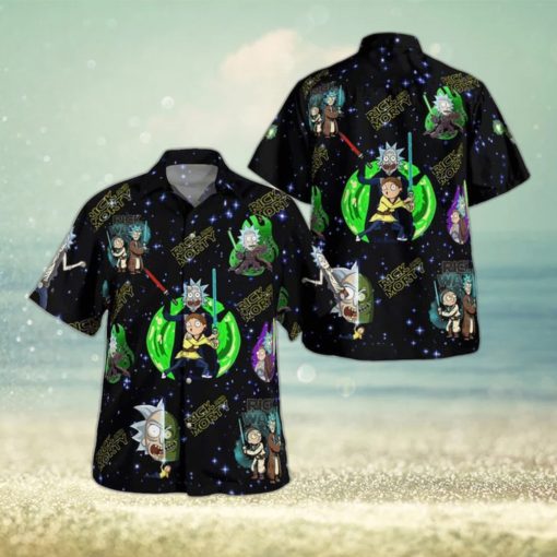 Tropical Aloha Rick And Morty Hawaiian Shirt Gift For Beach Trip