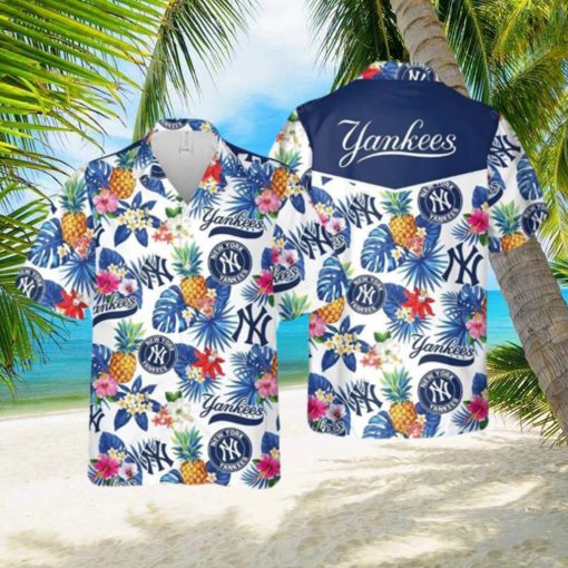 Tropical Fruit Flower New York Yankees Hawaiian Shirt MLB Gifts