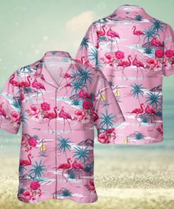 Tropical Pink Flamingo Hawaiian Shirt