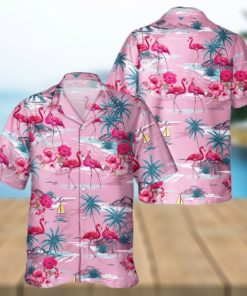 Tropical Pink Flamingo Hawaiian Shirt