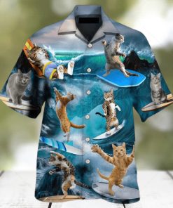 Tropical Style Mens Cat Hawaiian Shirts Teeviews