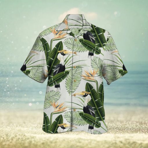 Tropical Toco Toucan Men’s Hawaiian Short Sleeve Shirt