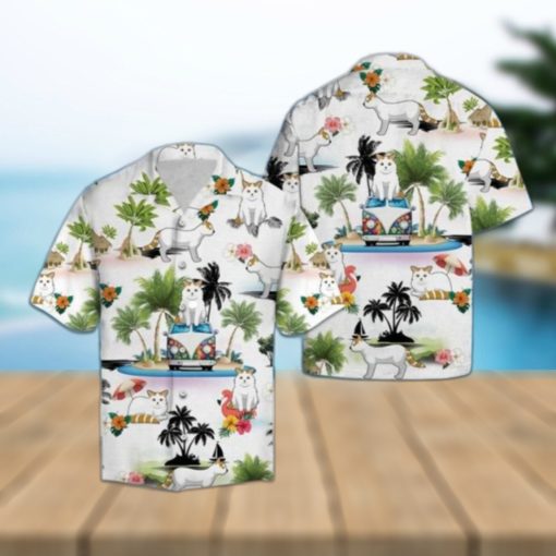 Turkish Van Vacation Hawaiian Shirt Summer Button Up