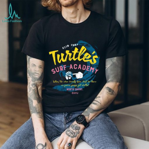 Turtle’s Surf Academy   North Shore Parody T Shirt