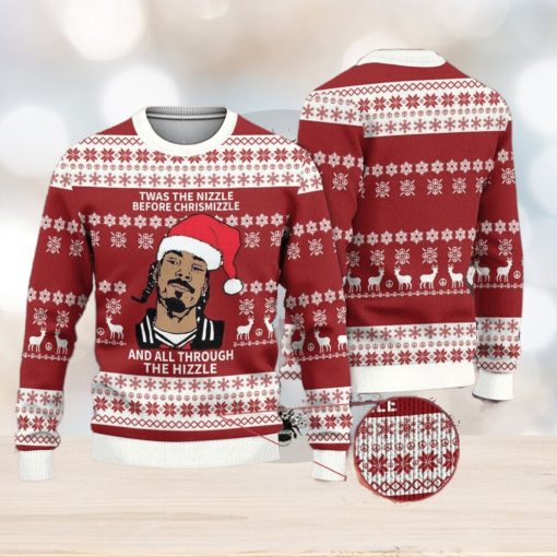 Twas The Nizzle Before Christmizzle Snoop Dogg Christmas Ugly Sweater