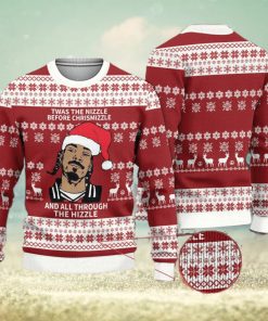 Twas The Nizzle Before Christmizzle Snoop Dogg Christmas Ugly Sweater