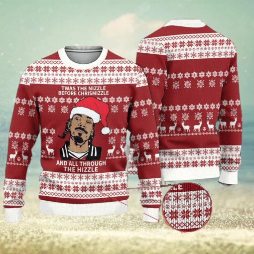 Twas The Nizzle Before Christmizzle Snoop Dogg Christmas Ugly Sweater