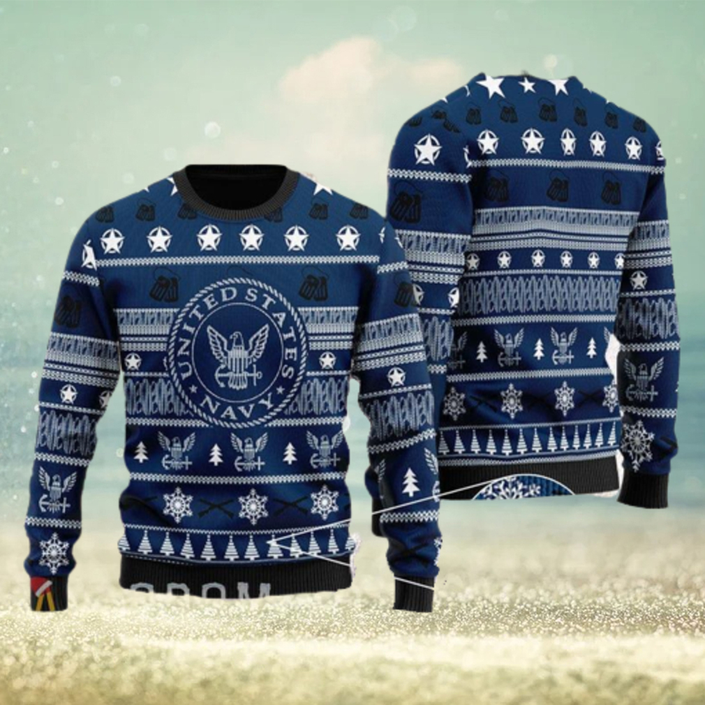 Navy Ugly Christmas Sweater Men And Women - Limotees
