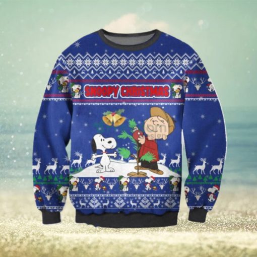 Ugly Charlie Brown & Snoopy Christmas AOP Sweater