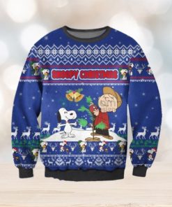 Ugly Charlie Brown & Snoopy Christmas AOP Sweater