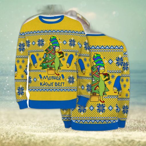 Ugly Christmas Sweaters For Men Women Kids Marge Simpson Cartoon Tv Series Mom 3D Sweater Shirt