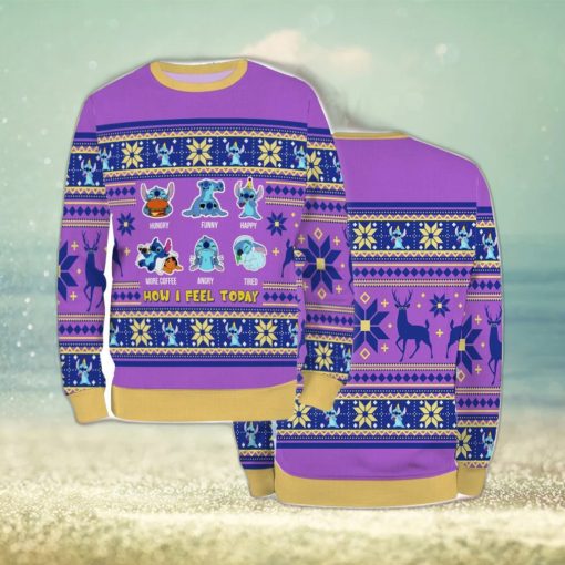 Ugly Sweater Christmas Xmas Stitch Cartoon 3D Sweater